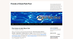 Desktop Screenshot of grantparkpool.org