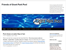 Tablet Screenshot of grantparkpool.org